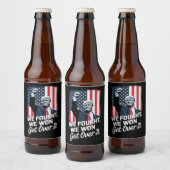 トランプ勝利 諦めろ トランプ 第47代大統領 ビールラベル (ボトル)