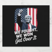 トランプ勝利 諦めろ トランプ 第47代大統領 ビールラベル (シングルラベル)
