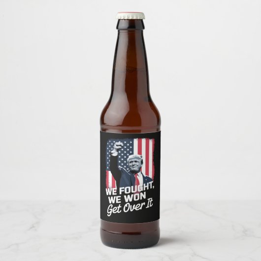 トランプ勝利 諦めろ トランプ 第47代大統領 ビールラベル (正面)