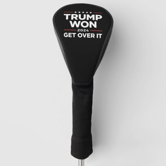 トランプ勝利 諦めろ 2024 ゴルフヘッドカバー (正面)