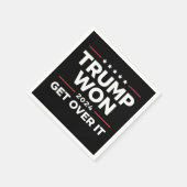 トランプ勝利 諦めろ 2024 スタンダードカクテルナプキン (角)