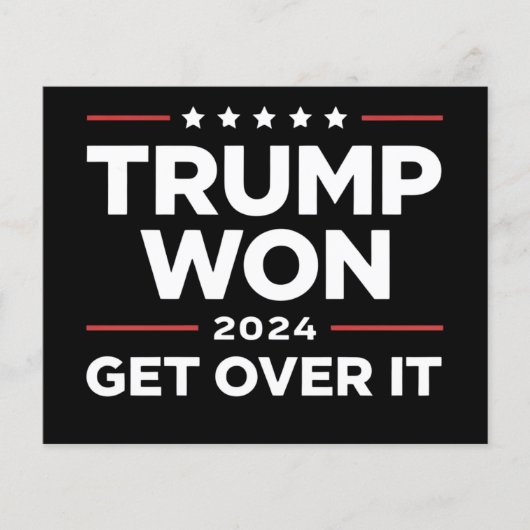 トランプ勝利 諦めろ 2024 チラシ (正面)