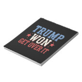 トランプ勝利 諦めろ 2024 ノートパッド (回転)