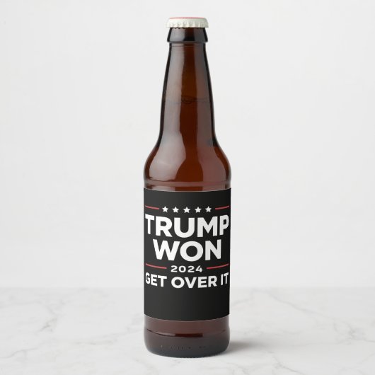 トランプ勝利 諦めろ 2024 ビールラベル (正面)
