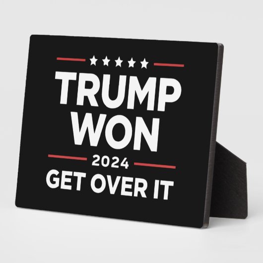 トランプ勝利 諦めろ 2024 フォトプラーク (側面)