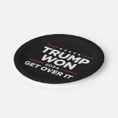 トランプ勝利 諦めろ 2024 ペーパープレート (アングル)