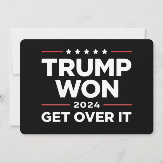 トランプ勝利 諦めろ 2024 招待状 (正面)