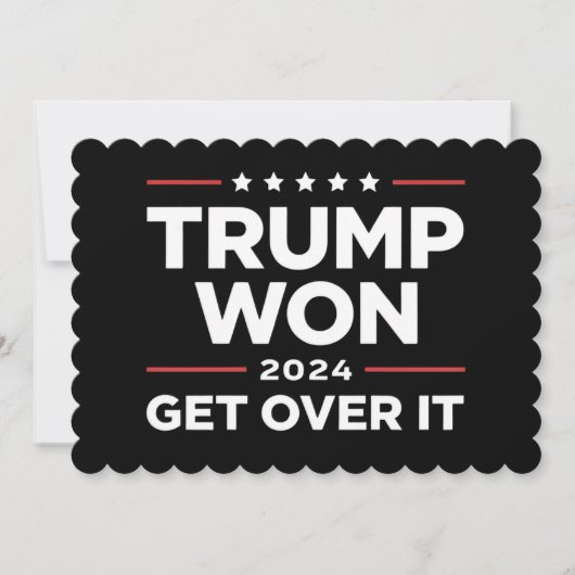 トランプ勝利 諦めろ 2024 招待状 (正面)