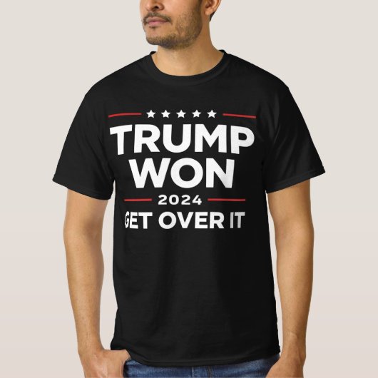 トランプ勝利 諦めろ 2024 Tシャツ (正面)