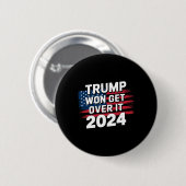 トランプ勝利 諦めろ 2025 1 缶バッジ (正面&裏面)