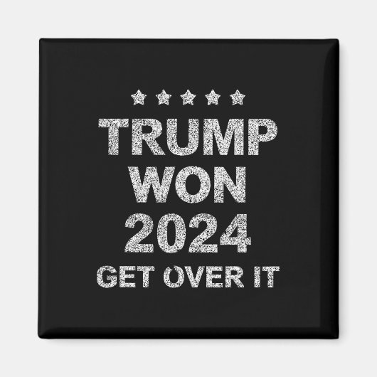 トランプ勝利 諦めろ 2025 4 マグネット (正面)