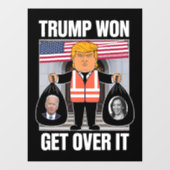 トランプ勝利 諦めろ MAGA 選挙に勝った 2024 ウィンドウサイン (シート)