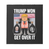 トランプ勝利 諦めろ MAGA 選挙に勝った 2024 ノートパッド (正面)