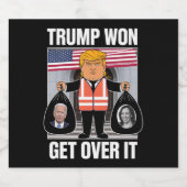 トランプ勝利 諦めろ MAGA 選挙に勝った 2024 ビールラベル (シングルラベル)