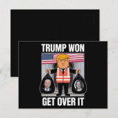 トランプ勝利 諦めろ MAGA 選挙に勝った 2024 ポストカード (正面/裏面)