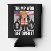 トランプ勝利 諦めろ MAGA 選挙に勝った 2024 缶クーラー (正面)