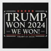 トランプ勝利 2024年 私たち勝利 47 2028年 アメリカ ウィンドウサイン (シート)