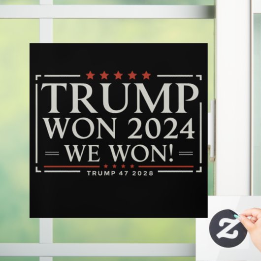トランプ勝利 2024年 私たち勝利 47 2028年 アメリカ ウィンドウサイン (ホーム)
