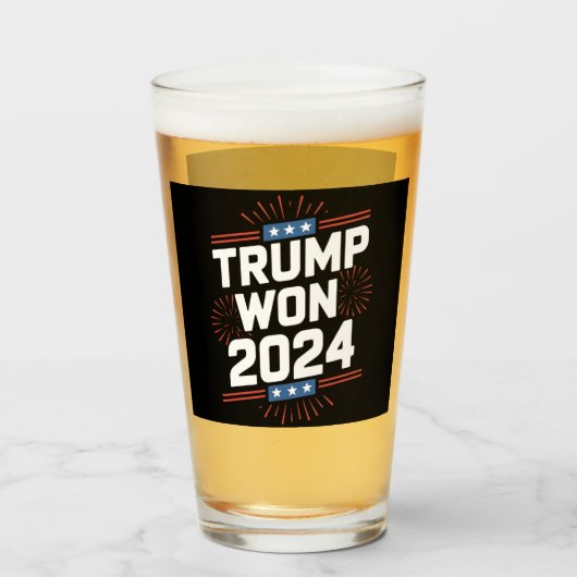 トランプ勝利 2024 大統領 第47代 ホワイトハウス タンブラーグラス (ドリンク正面)