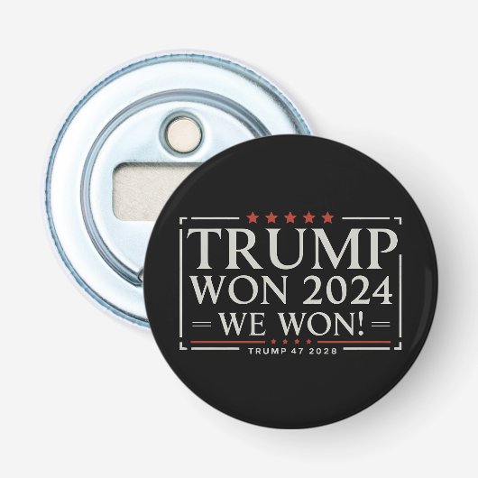 トランプ勝利 2024 私たち勝利 47 2028 アメリカ 栓抜き (正面)