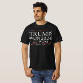 トランプ勝利 2024 私たち勝利 47 2028 アメリカ Tシャツ (正面フル)