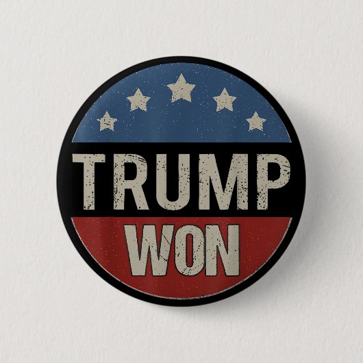 トランプ勝利 2024 諦めろ 愛国 トランプ支持者 47 缶バッジ (正面)