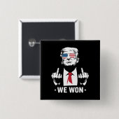 トランプ勝利 47代大統領就任式 缶バッジ (正面&裏面)