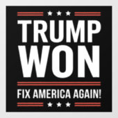 トランプ勝利 MAGA トランプ勝者 2024 アメリカ再建 ウィンドウサイン (シート)