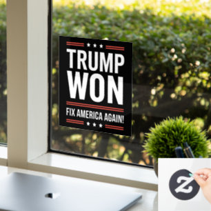 トランプ勝利 MAGA トランプ勝者 2024 アメリカ再建 ウィンドウサイン