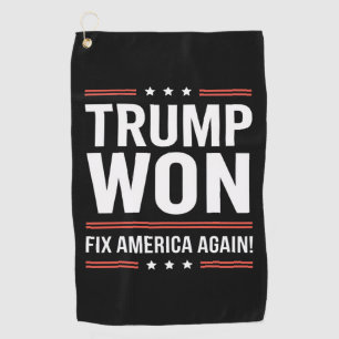 トランプ勝利 MAGA トランプ勝者 2024 アメリカ再建 ゴルフタオル