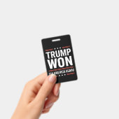 トランプ勝利 MAGA トランプ勝者 2024 アメリカ再建 バッジ (手持ち)