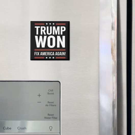 トランプ勝利 MAGA トランプ勝者 2024 アメリカ再建 マグネット (インサイチュ (冷蔵庫))