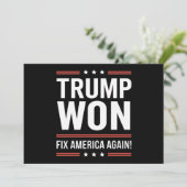 トランプ勝利 MAGA トランプ勝者 2024 アメリカ再建 招待状 (スタンド正面)