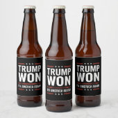 トランプ勝利MAGAトランプ勝者2024アメリカ再建 ビールラベル (ボトル)