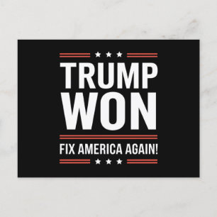 トランプ勝利MAGAトランプ勝者2024アメリカ再建 ポストカード