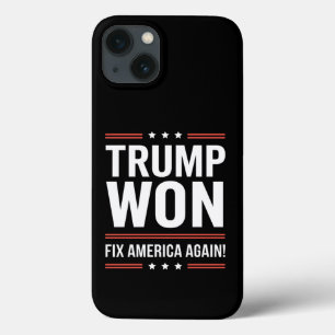 トランプ勝利MAGAトランプ勝者2024アメリカ再建 iPhone 13ケース