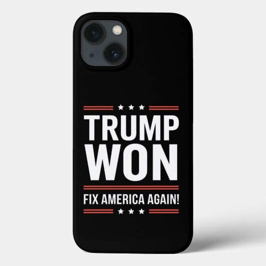 トランプ勝利MAGAトランプ勝者2024アメリカ再建 Case-Mate iPhoneケース (裏面)