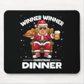 トランプ勝者の勝者トルコのディナーおもしろいトランプChri マウスパッド (正面)