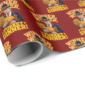 トランプ勝者の勝者トルコのディナー感謝祭 ラッピングペーパー (ロールコーナー)