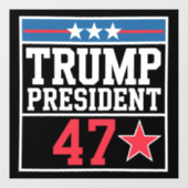 トランプ勝2024年選挙トランプ勝2024年 ウィンドウサイン (シート)