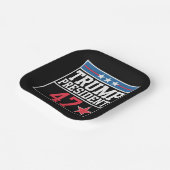 トランプ勝2024年選挙トランプ勝2024年 ペーパープレート (傾斜あり)