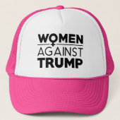 トランプ反対の女性 キャップ (正面)