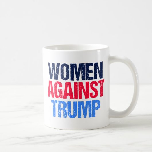 トランプ反対の女性 コーヒーマグカップ (右)