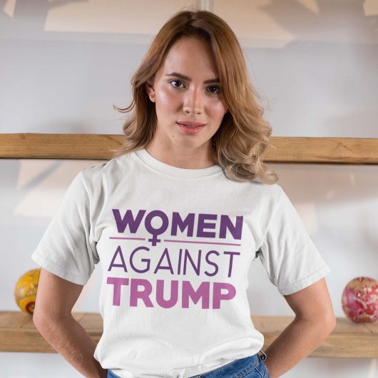 トランプ反対の女性 Tシャツ