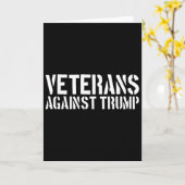 トランプ反対の退役軍人たち トランプに反対する退役軍人たち カード (黄色い花)