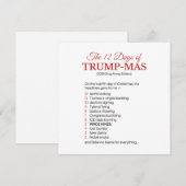 トランプ反対クリスマス シーズンカード (正面/裏面)