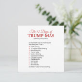 トランプ反対クリスマス シーズンカード (スタンド正面)