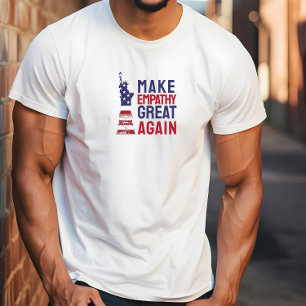 トランプ反対グッズ 抗議フラグ 青 赤 Tシャツ