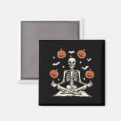 トランプ反対スケルトンハロウィン長袖 マグネット (正面/裏面)