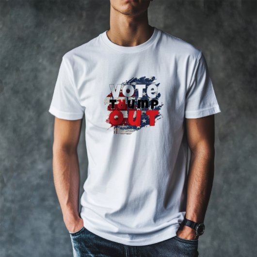 トランプ反対抗議スローガンフラッグ Tシャツ